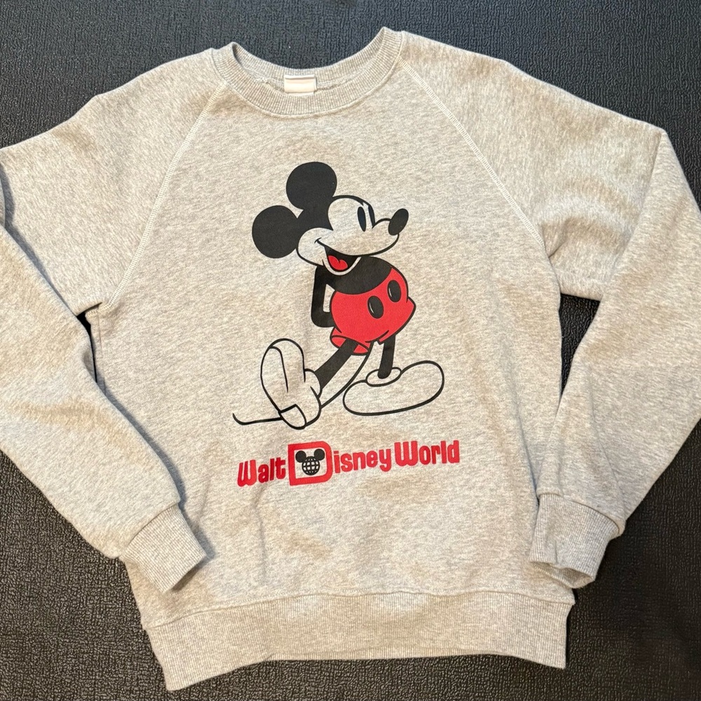 Gray Walt Disney World Mickey Mouse Sweatshirt